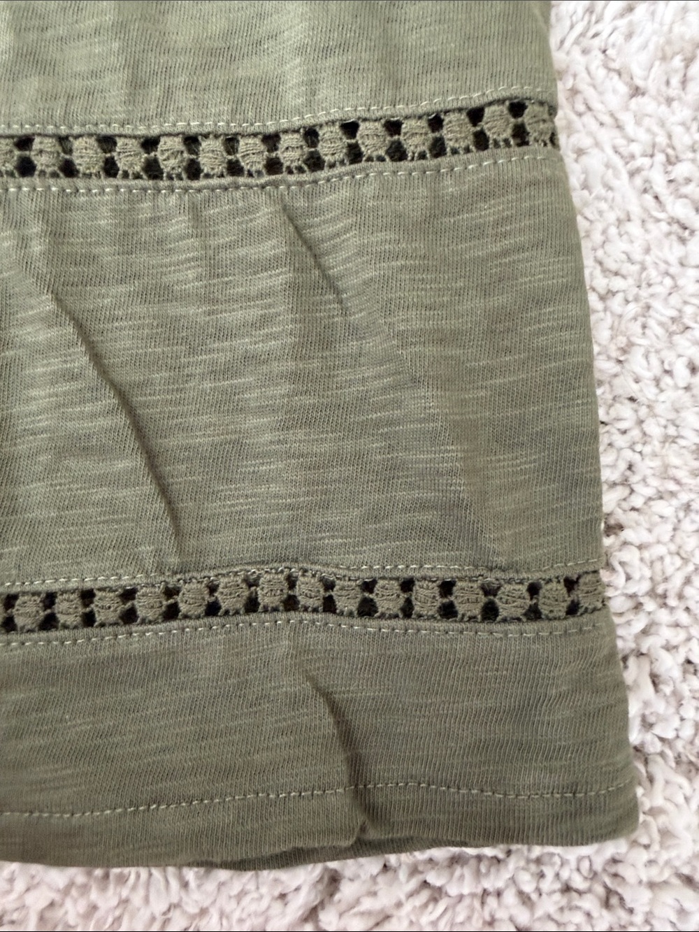 Boden Olive Green Short Sleeve Belted Midi Dress - Picture 4 of 8